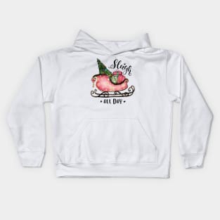 Sleigh All Day Christmas Kids Hoodie